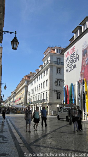 winkelstraat Lissabon Rua Augusta