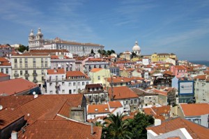 Uitzicht Alfama Lissabon