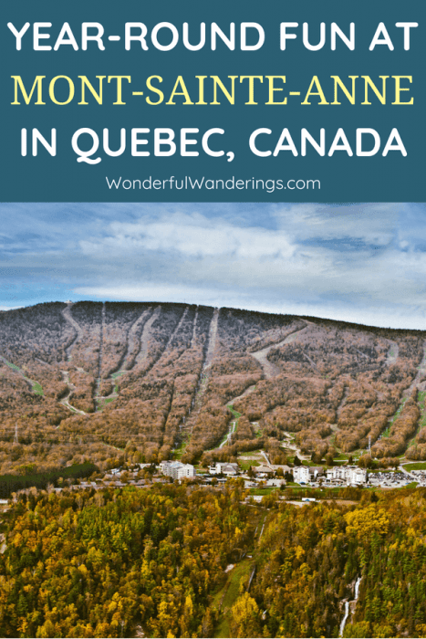 Want to go skiing, mountain biking, snowboarding or golfing near Quebec in Canada? Mont-Sainte-Anne has plenty to offer both in summer and in winter. Click to check it out