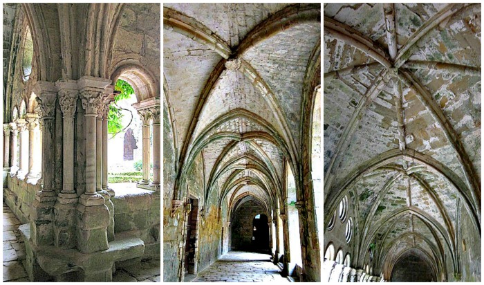 Fontfroide Abbey Narbonne cloister collage