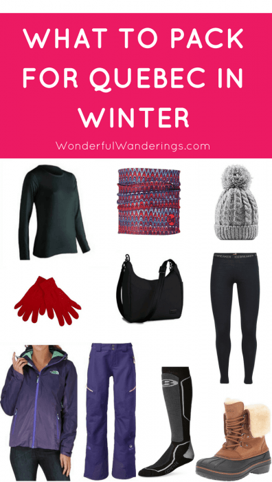 Wondering what to pack for Quebec City in Canada in winter? This packing list has you covered