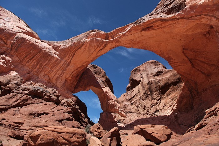 double arch arches national park moab utah