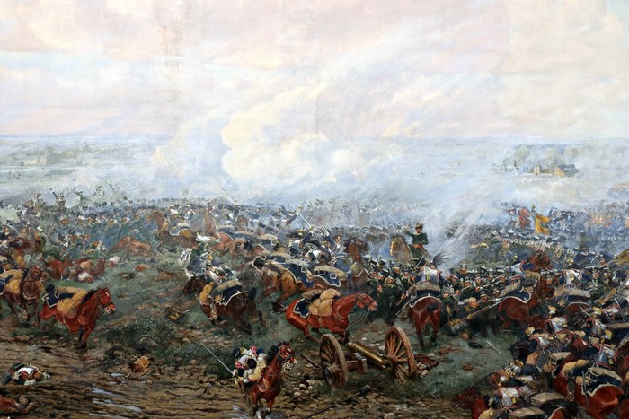 panorama Waterloo battle attack