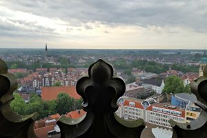 Munster in Germany still has a tower keeper that climbs 300 steps every night to watch over the city and let it know it's safe. I got to join tower lady Martje on one of her shifts