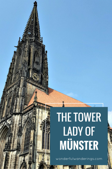 Munster in Germany still has a tower keeper that climbs 300 steps every night to watch over the city and let it know it's safe. I got to join tower lady Martje on one of her shifts