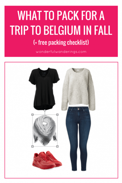 What to back for Belgium when you travel there in fall. Check out this handy printable packing list