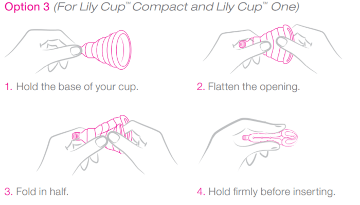 how to insert lily cup