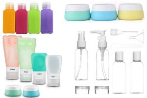 travel toiletries list containers