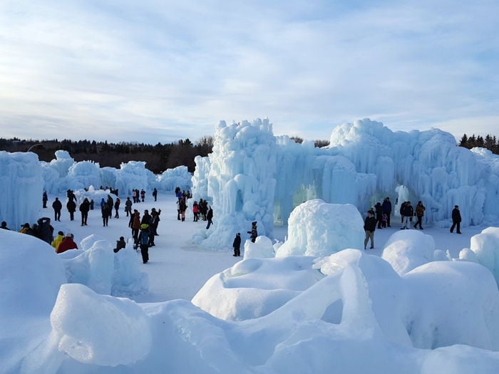 hawrelak park ice castles