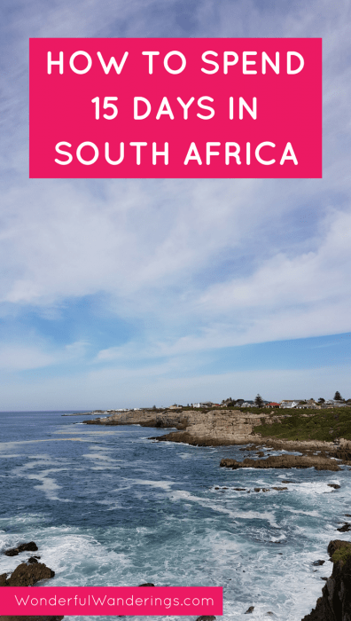 Travel to South Africa using this 15-day itinerary with tips on things to do in Cape Town and along the Garden Route.