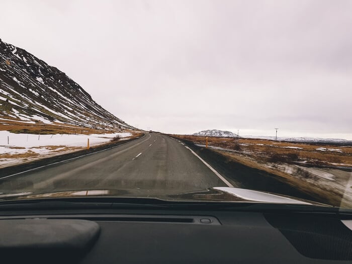 driving iceland winter