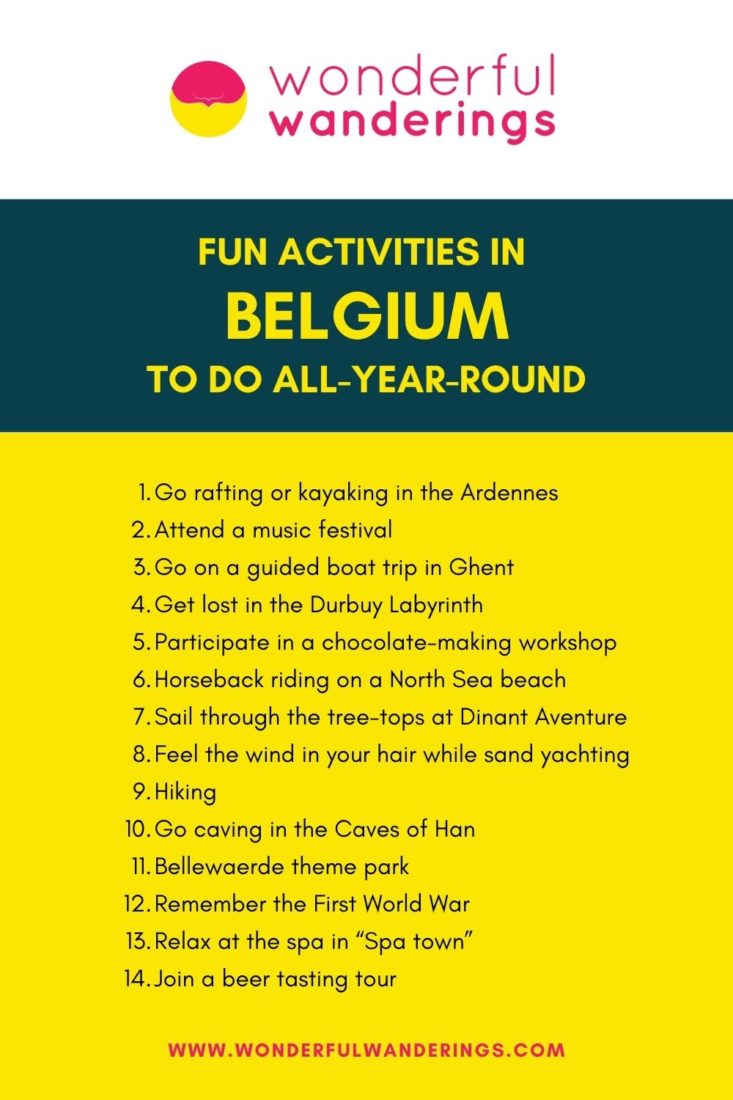 14 fun activities in Belgium to do all-year-round