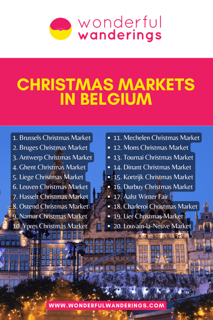 Belgium Christmas Markets Pin