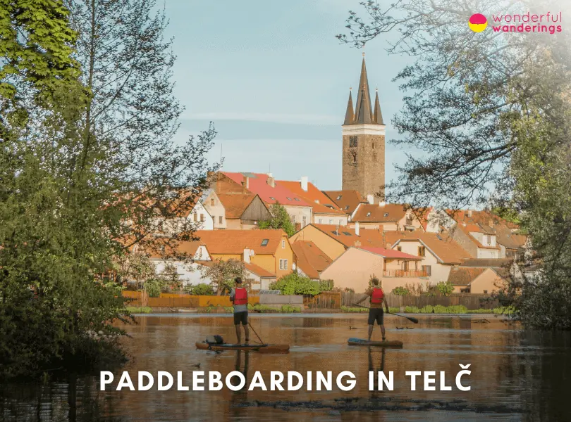 Paddleboarding in Telč