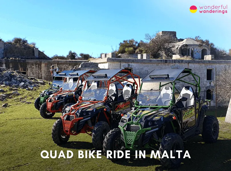 Quad bike ride in Malta