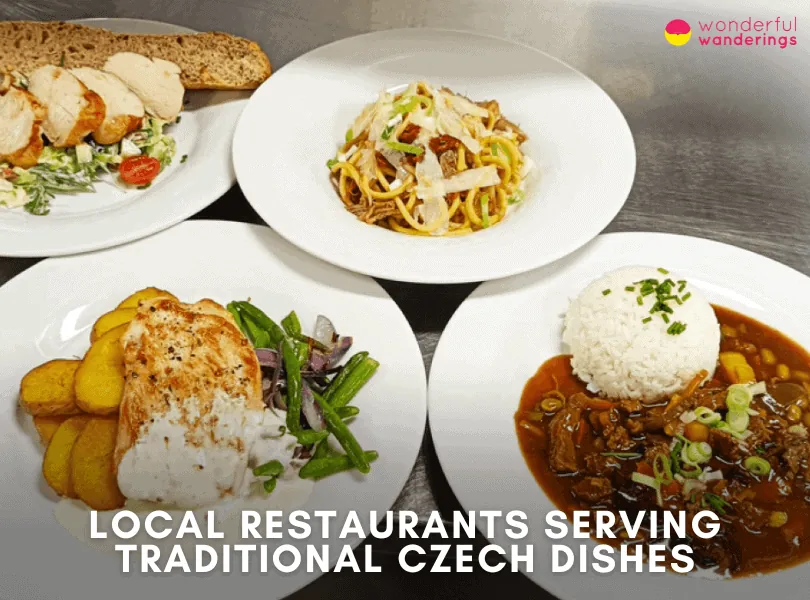 Local restaurants serving traditional Czech dishes