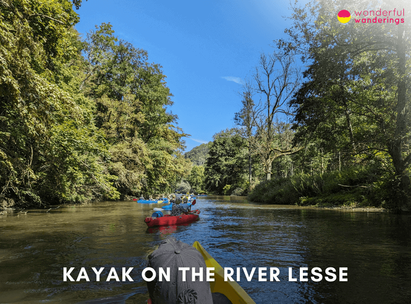 Kayak on the River Lesse