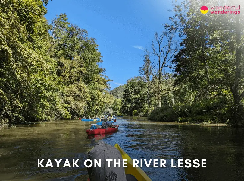 Kayak on the River Lesse