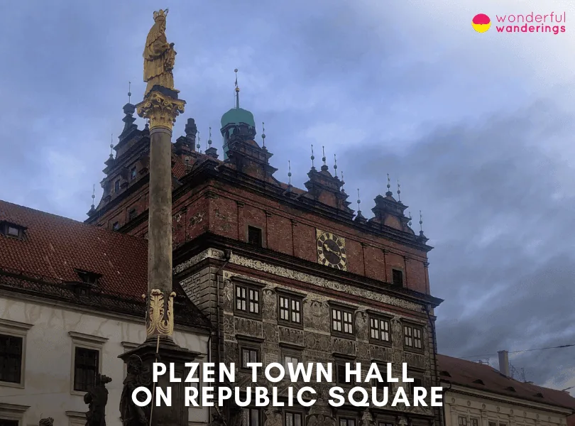 Plzen Town Hall on Republic Square