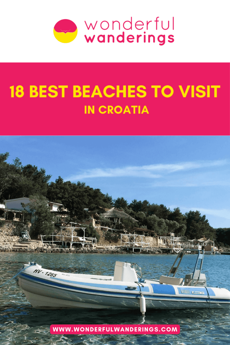 Croatia Best Beaches Pinterest image