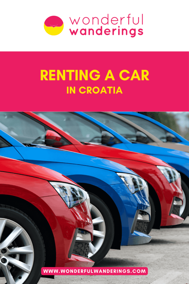 Croatia Car Rental Pinterest image