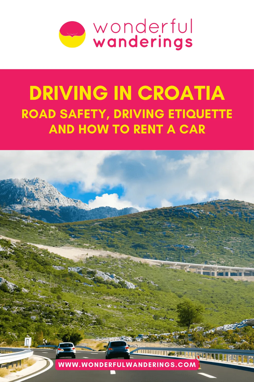 Croatia Driving Pinterest image