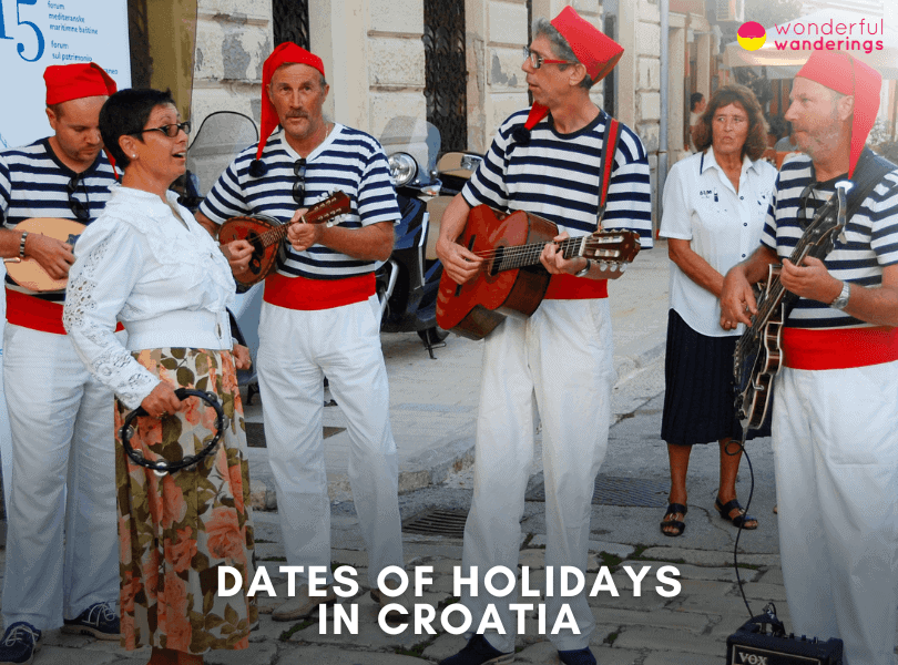 Holiday Dates in Croatia