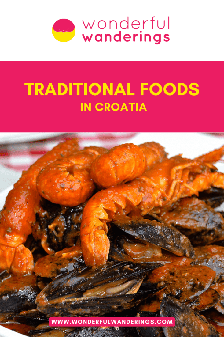 Croatia Traditional Foods Pinterest image