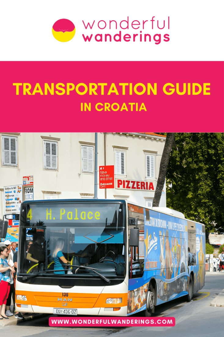 Croatia Transportation Pinterest image