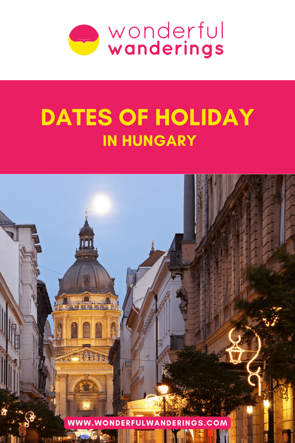 Hungary Holiday Dates Pinterest image