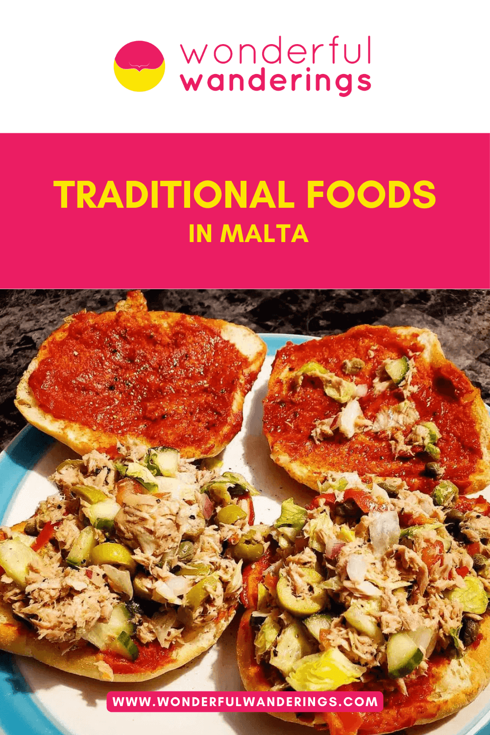 Malta Traditional Foods Pinterest image