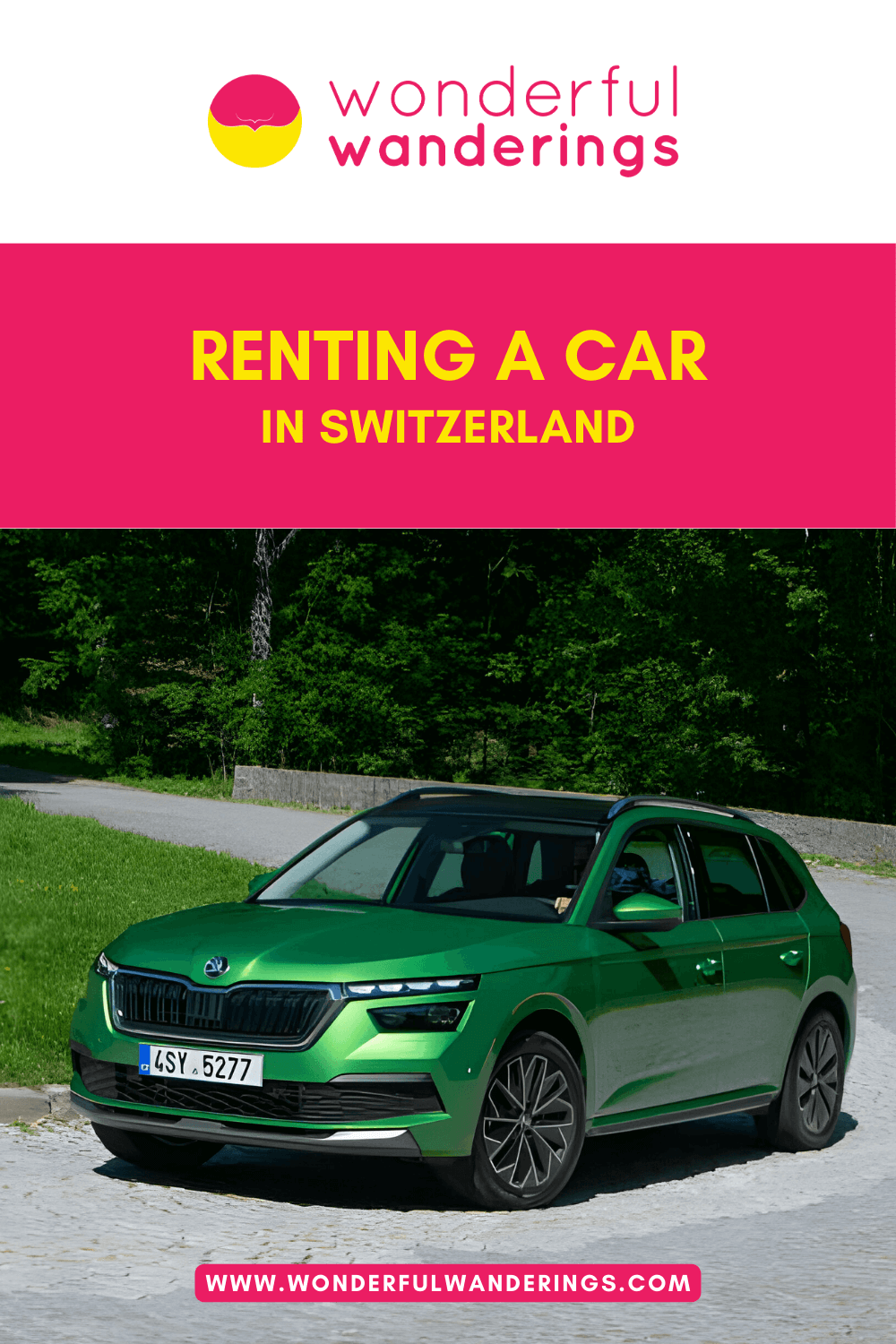 Switzerland Car Rental Pinterest image