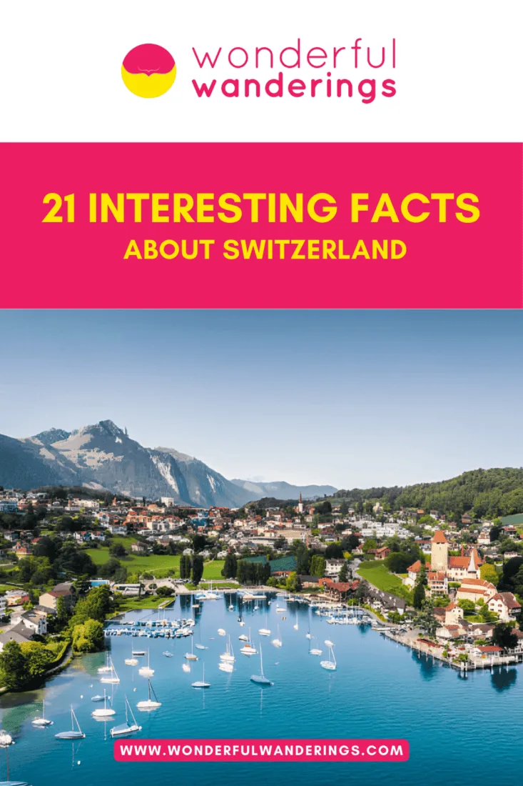 Switzerland Interesting Facts Pinterest image