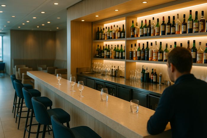 Air France airport lounge bar