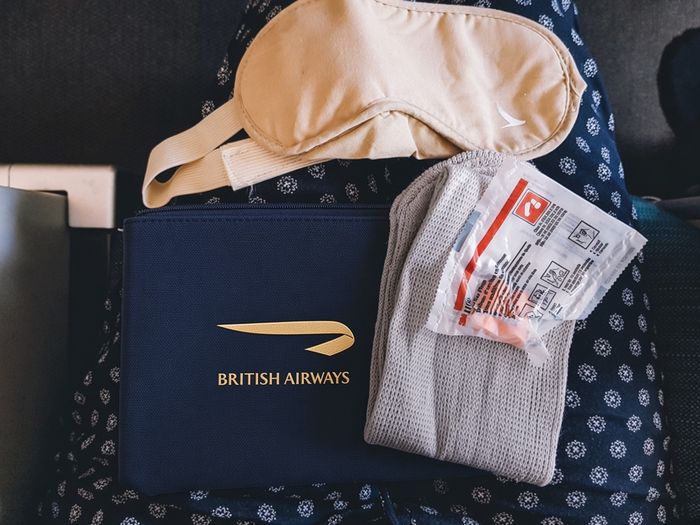 British Airways World Traveller Plus amenity kit